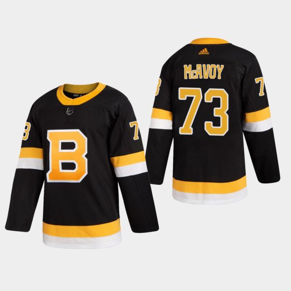 Herren Boston Bruins Eishockey Trikot Charlie McAvoy #73 Alternate Schwarz Authentic Pro